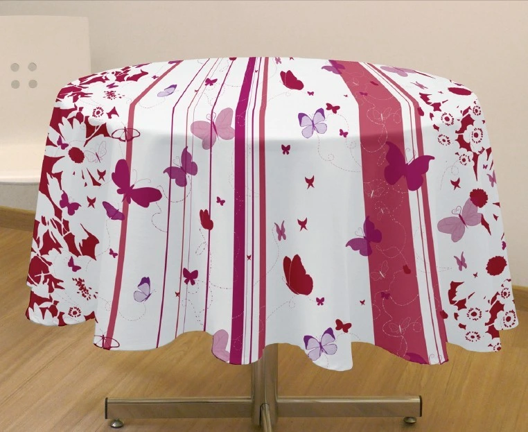 Nonwoven Technics and Plain Style PVC Tablecloth